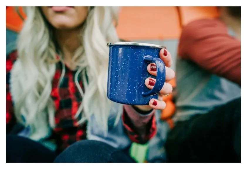 ENAMEL COFFEE MUG - S.S. EDGE